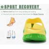image:imageKuaiLu Womens Recovery Flip Flops with Comfortable Plantar Fasciitis Arch Support Orthotic Thong Sandals Cushion Sport Slides Reduces Stress on Feet Joints amp Back PostExerciseYellow Green
