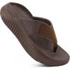 image:imageKuaiLu Womens Recovery Flip Flops with Comfortable Plantar Fasciitis Arch Support Orthotic Thong Sandals Cushion Sport Slides Reduces Stress on Feet Joints amp Back PostExerciseAll Brown