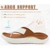 image:imageKuaiLu Womens Recovery Flip Flops with Comfortable Plantar Fasciitis Arch Support Orthotic Thong Sandals Cushion Sport Slides Reduces Stress on Feet Joints amp Back PostExerciseKhaki White