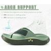 image:imageKuaiLu Womens Recovery Flip Flops with Comfortable Plantar Fasciitis Arch Support Orthotic Thong Sandals Cushion Sport Slides Reduces Stress on Feet Joints amp Back PostExerciseOlive Green