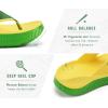 image:imageKuaiLu Womens Recovery Flip Flops with Comfortable Plantar Fasciitis Arch Support Orthotic Thong Sandals Cushion Sport Slides Reduces Stress on Feet Joints amp Back PostExerciseYellow Green