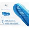 image:imageKuaiLu Womens Recovery Flip Flops with Comfortable Plantar Fasciitis Arch Support Orthotic Thong Sandals Cushion Sport Slides Reduces Stress on Feet Joints amp Back PostExerciseDouble Blue