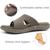 image:imageKuaiLu Womens Fashion Orthotic Slides Ladies Athletic Yoga Mat Memory Foam Walking Sandals Thick Cushion Recovery Summer Beach Slippers Comfortable Plantar Fasciitis Arch SupportTaupe