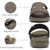 image:imageKuaiLu Womens Fashion Orthotic Slides Ladies Athletic Yoga Mat Memory Foam Walking Sandals Thick Cushion Recovery Summer Beach Slippers Comfortable Plantar Fasciitis Arch SupportTaupe