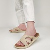 image:imageKuaiLu Womens Fashion Orthotic Slides Ladies Athletic Yoga Mat Memory Foam Walking Sandals Thick Cushion Recovery Summer Beach Slippers Comfortable Plantar Fasciitis Arch SupportTan Beige