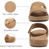 image:imageKuaiLu Womens Fashion Orthotic Slides Ladies Athletic Yoga Mat Memory Foam Walking Sandals Thick Cushion Recovery Summer Beach Slippers Comfortable Plantar Fasciitis Arch SupportNude