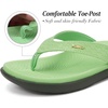 image:imageKuaiLu Womens Flip Flops Ladies Yoga Mat Comfortable Walking Thong Sandals With Plantar Fasciitis Arch Support Slip On Indoor Outdoor For SummerMint Green