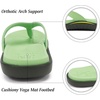 image:imageKuaiLu Womens Flip Flops Ladies Yoga Mat Comfortable Walking Thong Sandals With Plantar Fasciitis Arch Support Slip On Indoor Outdoor For SummerMint Green