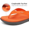 image:imageKuaiLu Womens Flip Flops Ladies Yoga Mat Comfortable Walking Thong Sandals With Plantar Fasciitis Arch Support Slip On Indoor Outdoor For SummerOrange