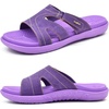 image:imageKuaiLu Womens Fashion Orthotic Slides Ladies Athletic Yoga Mat Memory Foam Walking Sandals Thick Cushion Recovery Summer Beach Slippers Comfortable Plantar Fasciitis Arch SupportPurple