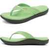 image:imageKuaiLu Womens Flip Flops Ladies Yoga Mat Comfortable Walking Thong Sandals With Plantar Fasciitis Arch Support Slip On Indoor Outdoor For SummerMint Green