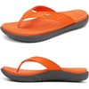 image:imageKuaiLu Womens Flip Flops Ladies Yoga Mat Comfortable Walking Thong Sandals With Plantar Fasciitis Arch Support Slip On Indoor Outdoor For SummerOrange