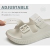 image:imageKuaiLu Womens Recovery Sandals With Comfortable Plantar Fasciitis Arch Support Orthotic Adjustable Thick Cushion Sport Slides Reduces Stress on Feet Joints amp Back PostExerciseBonestiff