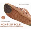image:imageKuaiLu Gladiator Sandals for Women with Comfortable Arch Support Summer Beach Walking Fisherman Slides Boho Outfits Flats Slip on Cushion Shoes Indoor OutdoorKhaki