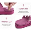 image:imageKuaiLu Gladiator Sandals for Women with Comfortable Arch Support Summer Beach Walking Fisherman Slides Boho Outfits Flats Slip on Cushion Shoes Indoor OutdoorRose