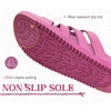 image:imageKuaiLu Gladiator Sandals for Women with Comfortable Arch Support Summer Beach Walking Fisherman Slides Boho Outfits Flats Slip on Cushion Shoes Indoor OutdoorRose
