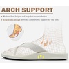 image:imageKuaiLu Mens Flip Flops Arch Support Comfortable Summer Beach Thong Sandals Yoga Foam Cushion Slip on SlippersWhite