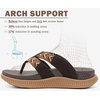 image:imageKuaiLu Womens Orthopedic Flip Flops Comfortable Arch Support Summer Walking Thong Sandals Beach Vacation Boho Outfits Casual NonSlip Shoes Indoor OutdoorBrown