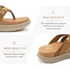 image:imageKuaiLu Womens Orthopedic Flip Flops Comfortable Arch Support Summer Walking Thong Sandals Beach Vacation Boho Outfits Casual NonSlip Shoes Indoor OutdoorKhaki