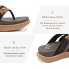 image:imageKuaiLu Womens Orthopedic Flip Flops Comfortable Arch Support Summer Walking Thong Sandals Beach Vacation Boho Outfits Casual NonSlip Shoes Indoor OutdoorBrown