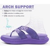 image:imageKuaiLu Womens Orthopedic Flip Flops Comfortable Arch Support Summer Walking Thong Sandals Beach Vacation Boho Outfits Casual NonSlip Shoes Indoor OutdoorPurple