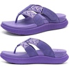 image:imageKuaiLu Womens Orthopedic Flip Flops Comfortable Arch Support Summer Walking Thong Sandals Beach Vacation Boho Outfits Casual NonSlip Shoes Indoor OutdoorPurple