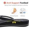 image:imageKuaiLu Womens Fashion Flip Flops Ladies Lightweight Summer Beach Yoga Mat Thong Sandals with Comfortable Arch SupportDeep Black