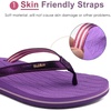 image:imageKuaiLu Womens Fashion Flip Flops Ladies Lightweight Summer Beach Yoga Mat Thong Sandals with Comfortable Arch SupportDeep Purple