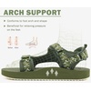 image:imageKuaiLu Womens Walking Sandals Comfortable Memory Foam Arch Support Adjustable Straps Sport Hiking Shoes Summer Beach Outdoor Camping AdventureArmy Green