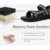 image:imageKuaiLu Womens Walking Sandals Comfortable Memory Foam Arch Support Adjustable Straps Sport Hiking Shoes Summer Beach Outdoor Camping AdventureBlack
