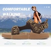 image:imageKuaiLu Womens Walking Sandals Comfortable Memory Foam Arch Support Adjustable Straps Sport Hiking Shoes Summer Beach Outdoor Camping AdventureBrown