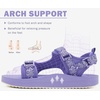 image:imageKuaiLu Womens Walking Sandals Comfortable Memory Foam Arch Support Adjustable Straps Sport Hiking Shoes Summer Beach Outdoor Camping AdventureLavender Purple