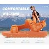 image:imageKuaiLu Womens Walking Sandals Comfortable Memory Foam Arch Support Adjustable Straps Sport Hiking Shoes Summer Beach Outdoor Camping AdventureOrange