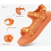image:imageKuaiLu Womens Walking Sandals Comfortable Memory Foam Arch Support Adjustable Straps Sport Hiking Shoes Summer Beach Outdoor Camping AdventureOrange