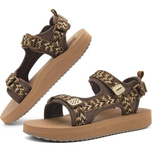 image:imageKuaiLu Womens Walking Sandals Comfortable Memory Foam Arch Support Adjustable Straps Sport Hiking Shoes Summer Beach Outdoor Camping AdventureBrown