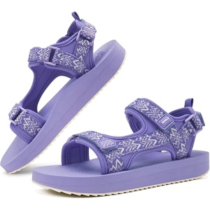 image:imageKuaiLu Womens Walking Sandals Comfortable Memory Foam Arch Support Adjustable Straps Sport Hiking Shoes Summer Beach Outdoor Camping AdventureLavender Purple