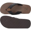 image:imageKuaiLu Mens Flip Flops Arch Support Summer Beach Pool Water Thong Sandals Waterproof Rubber Walking ShoesBlack Brown