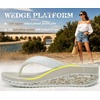 image:imageKuaiLu Womens Platform Flip Flops Comfortable Arch Support Yoga Mat Chic Summer Dressy Sandals Beach Trendy Boho Outfits Wedge Sandles Outdoor Travel Walking Cushion Orthopedic FootwearBeige White