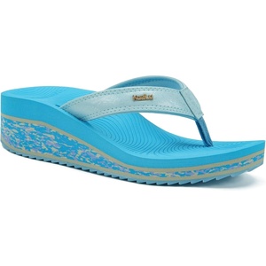 image:imageKuaiLu Womens Platform Flip Flops Comfortable Arch Support Yoga Mat Chic Summer Dressy Sandals Beach Trendy Boho Outfits Wedge Sandles Outdoor Travel Walking Cushion Orthopedic FootwearBlue