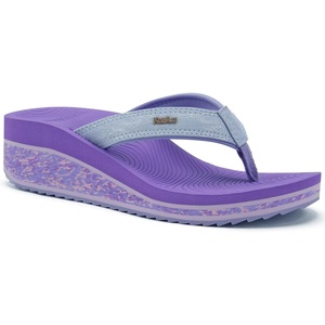 image:imageKuaiLu Womens Platform Flip Flops Comfortable Arch Support Yoga Mat Chic Summer Dressy Sandals Beach Trendy Boho Outfits Wedge Sandles Outdoor Travel Walking Cushion Orthopedic FootwearPurple