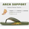 image:imageKuaiLu Mens Flip Flops Arch Support Summer Beach Pool Water Thong Sandals Waterproof Rubber Walking ShoesGreen