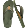 image:imageKuaiLu Mens Flip Flops Arch Support Summer Beach Pool Water Thong Sandals Waterproof Rubber Walking ShoesGreen