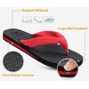 image:imageKuaiLu Flip Flops for Women with Arch Support Summer Beach Thong Sandals  Comfortable Yoga Mat Walking Shoes Cushion Slip On Casual Outfits Indoor OutdoorRed Black