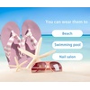 image:imageKuaiLu Flip Flops for Women with Arch Support Summer Beach Thong Sandals  Comfortable Yoga Mat Walking Shoes Cushion Slip On Casual Outfits Indoor OutdoorPink White