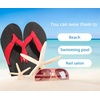image:imageKuaiLu Flip Flops for Women with Arch Support Summer Beach Thong Sandals  Comfortable Yoga Mat Walking Shoes Cushion Slip On Casual Outfits Indoor OutdoorRed Black