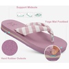 image:imageKuaiLu Flip Flops for Women with Arch Support Summer Beach Thong Sandals  Comfortable Yoga Mat Walking Shoes Cushion Slip On Casual Outfits Indoor OutdoorPink White