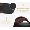 image:imageKuaiLu Flip Flops for Women with Arch Support Summer Beach Thong Sandals  Comfortable Yoga Mat Walking Shoes Cushion Slip On Casual Outfits Indoor OutdoorDark Brown