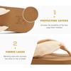 image:imageKuaiLu Flip Flops for Women with Arch Support Summer Beach Thong Sandals  Comfortable Yoga Mat Walking Shoes Cushion Slip On Casual Outfits Indoor OutdoorBeige Khaki