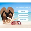 image:imageKuaiLu Flip Flops for Women with Arch Support Summer Beach Thong Sandals  Comfortable Yoga Mat Walking Shoes Cushion Slip On Casual Outfits Indoor OutdoorBlack Tan