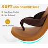image:imageKuaiLu Flip Flops for Women with Arch Support Summer Beach Thong Sandals  Comfortable Yoga Mat Walking Shoes Cushion Slip On Casual Outfits Indoor OutdoorBrown Khaki